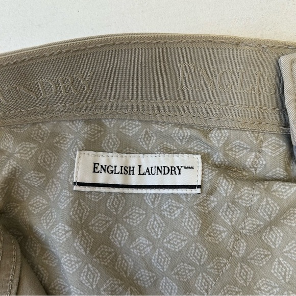 English Laundry Men's Slim Fit 5 Pocket Twill Chino Pants Beige Size 32 - Picture 10 of 14